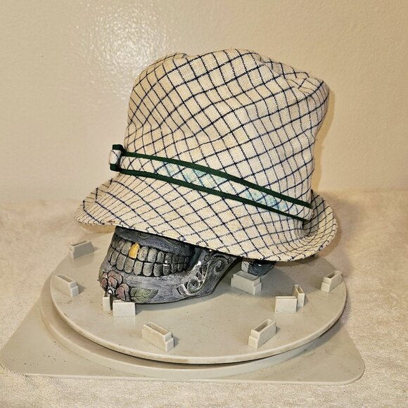 Vintage Marché Fedora Hat 22" USA Union Made Ladies 60's/70's - Picture 1 of 7